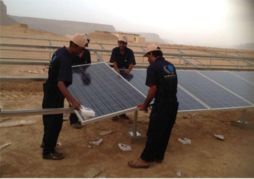  22kW ระบบปั๊มพลังงานแสงอาทิตย์ใน Hadhramaut ประเทศเยเมน